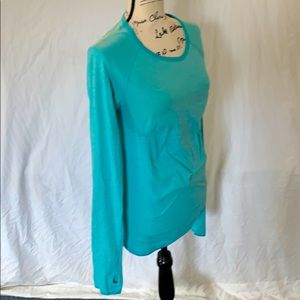 VSX Sport Long Sleeve Shirt, L, EUC, Aqua Blue
